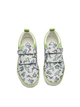 Cubs Grey Dinos Double Strap Sneaker Kids