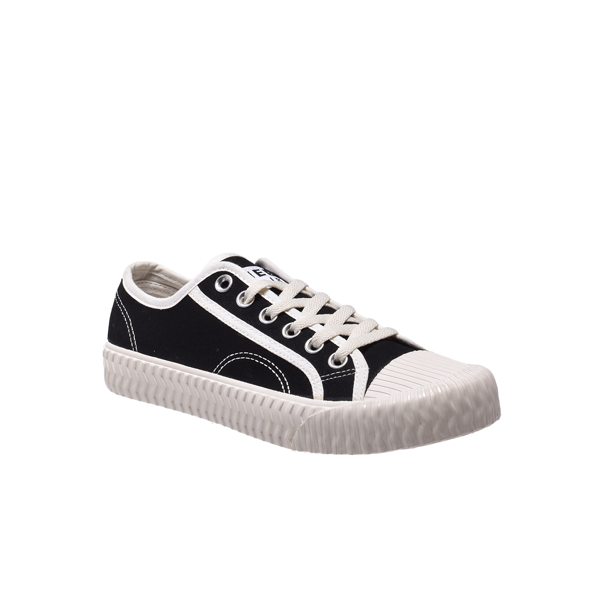 Jeep Spirit Cracker Low Top Canvas Sneaker-5029340121-Black
