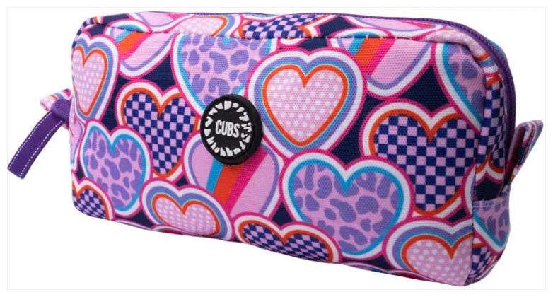 Cubs Purple Hearts Pencil case