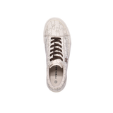 TTWN Bear Low-Top Off-White Bear Pattern Canvas Shoes