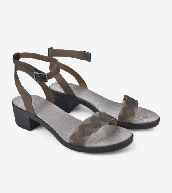 Crocs Isabella Block Heel Women BLACK GRAPHITE