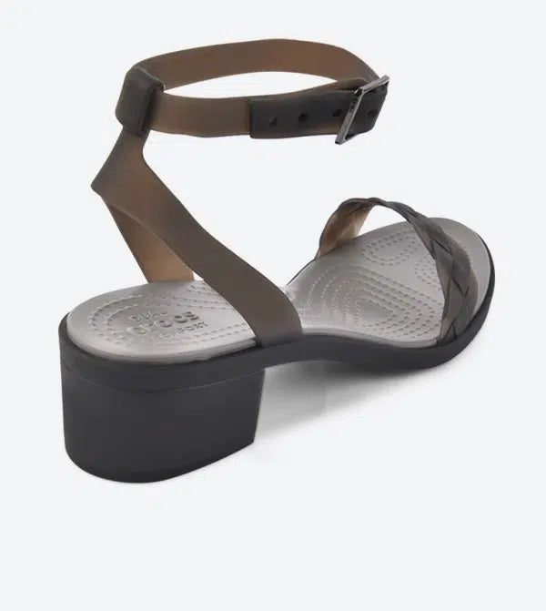 Crocs Isabella Block Heel Women BLACK GRAPHITE