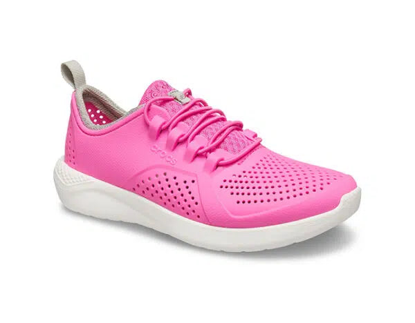 Crocs LiteRide Pacer Kids Electric Pink White