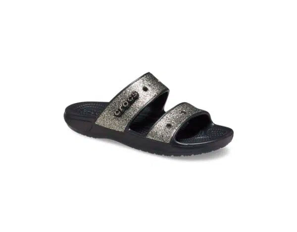 Crocs Classic Glitter II Sandal Black gold