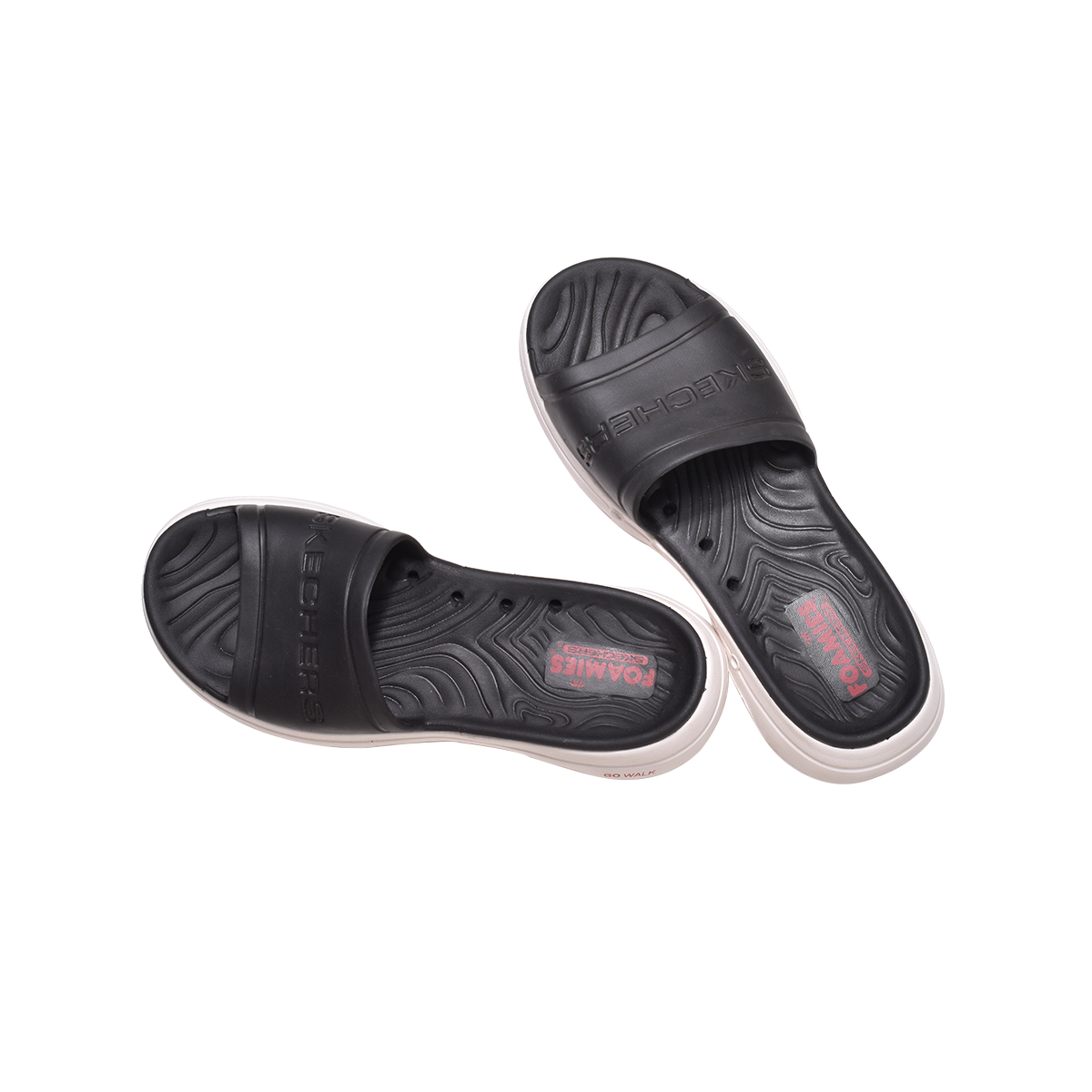 Skechers Foamies Go Walk Cruisen Slide 243021 -Black White