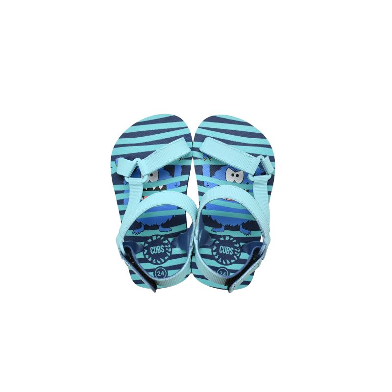 Cubs Monster Stripes Boys Sporty Sling CUBS Sandal