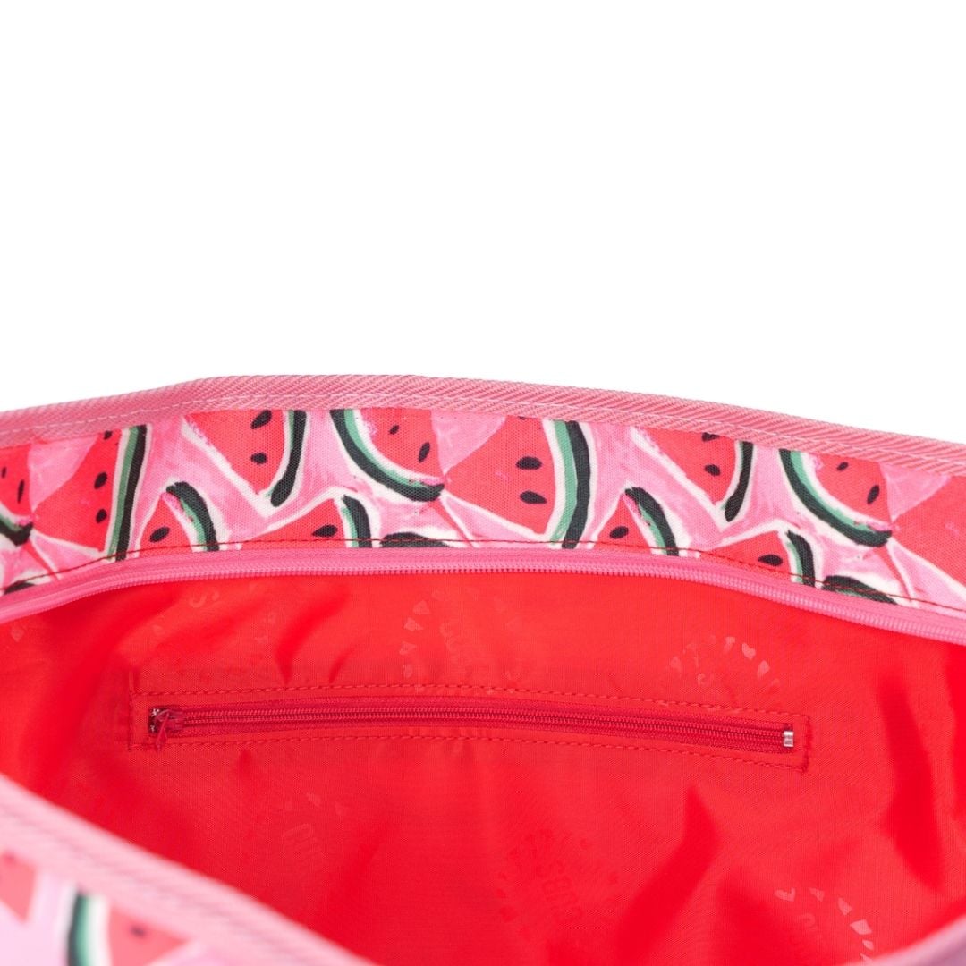 Cubs Madly in love with pink watermelons women Single Face tote bag