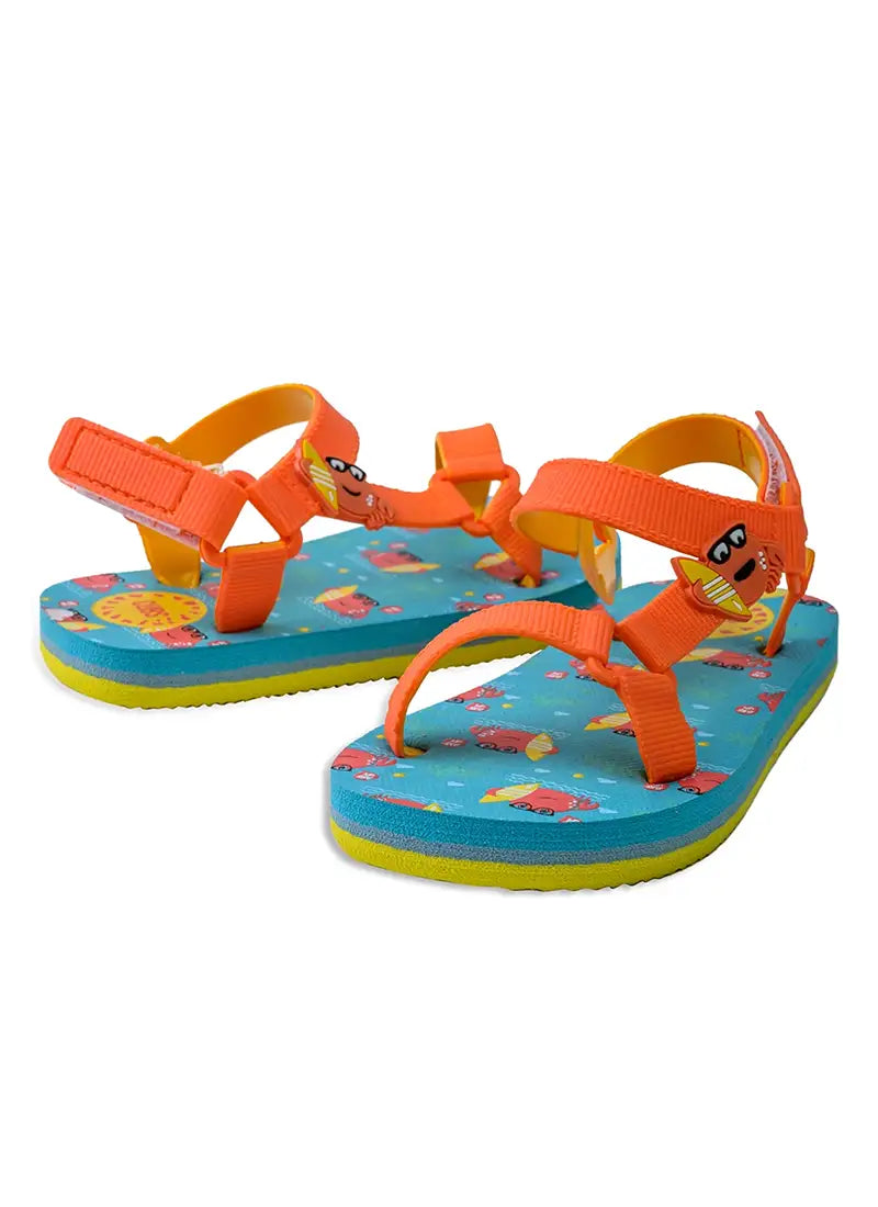 Cubs Sling Sandal Junior Boys Sailing Crab