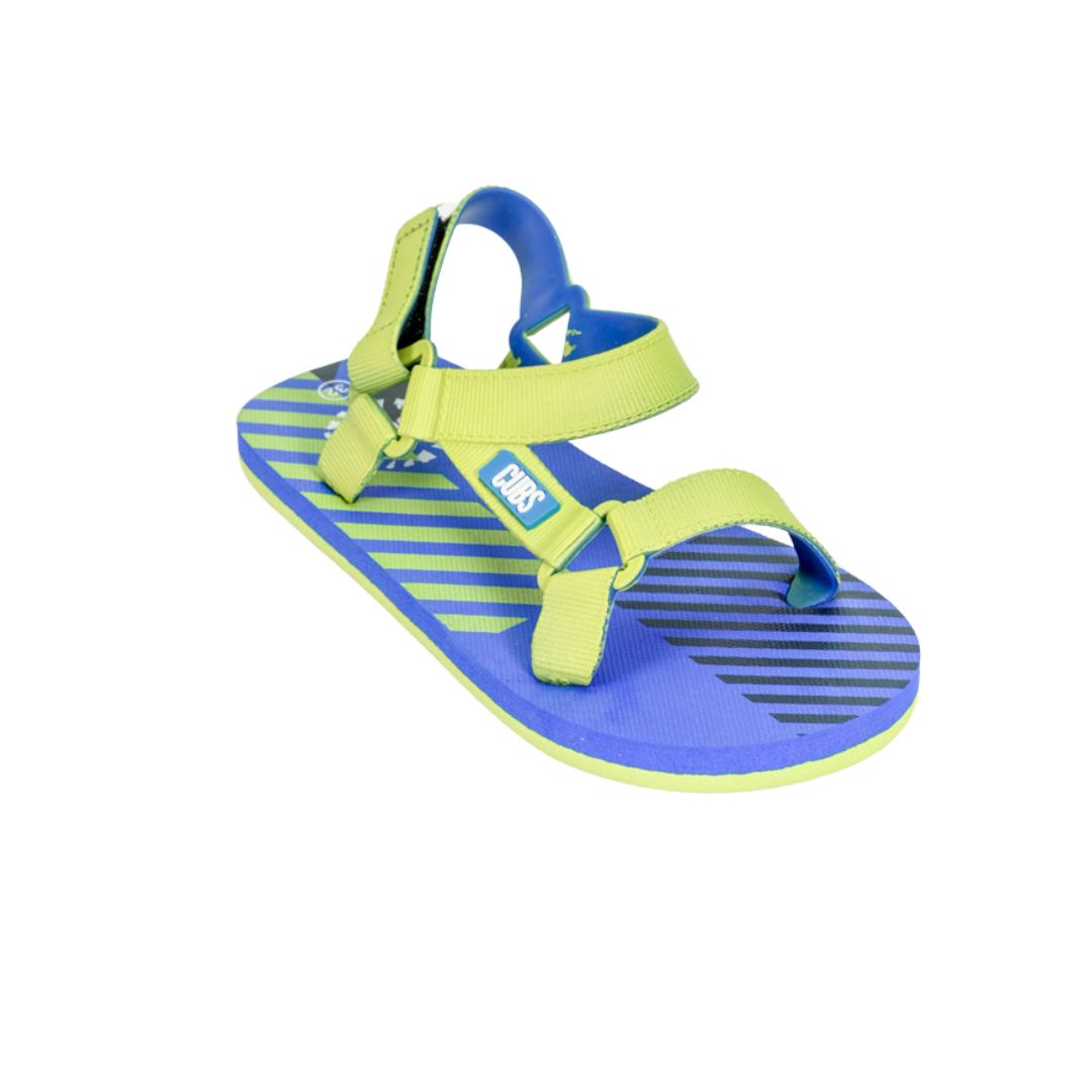 Cubs Royal Blue – Neon Green Boys Sporty Sling CUBS Sandal