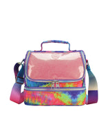 Cubs Blue and Purple tie dye High School Lunch Bag
