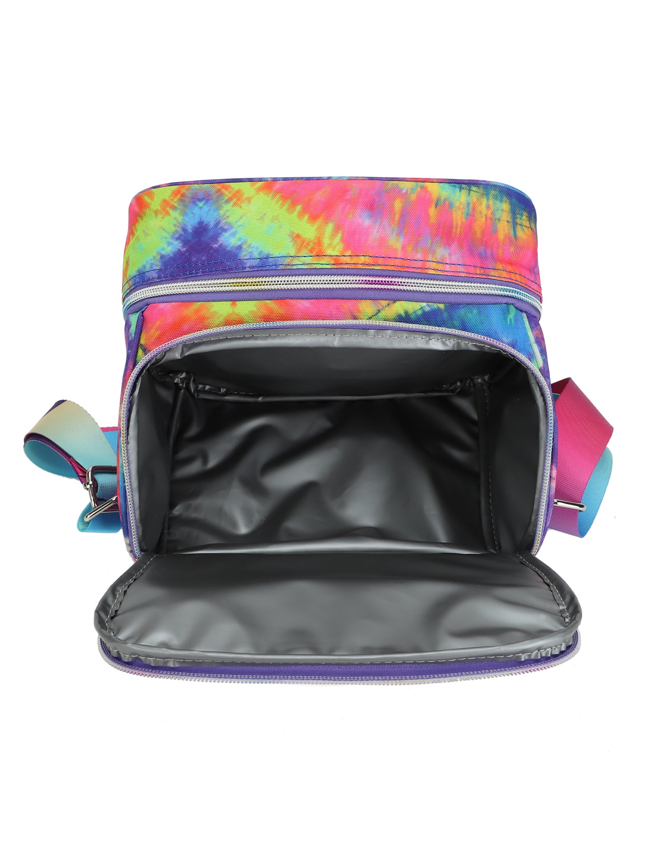 Cubs Blue and Purple tie dye High School Lunch Bag