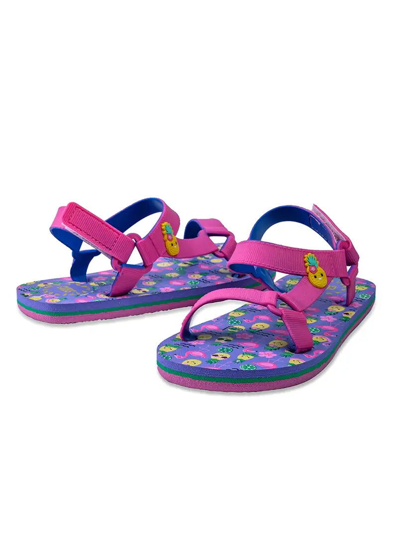 Cubs Big Girls’ Pineapple Print Sandals