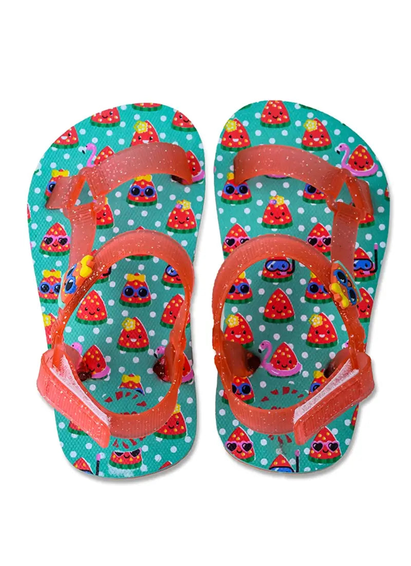 Cubs Sling Sandal Junior Girls Dancing Water Melons