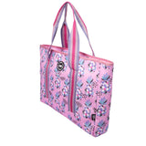 Cubs Lilac Pineapples women Single Face tote bag