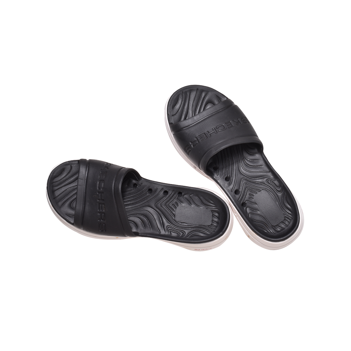 Skechers Foamies Go Walk Cruisen Slide 243021 -Black White Gray