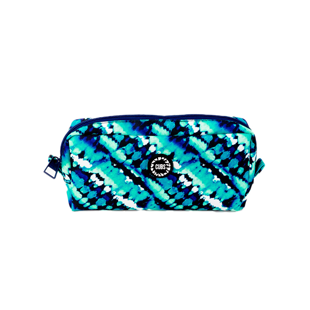 Cubs Water Color Turquoise Tie Dye Pencil Case