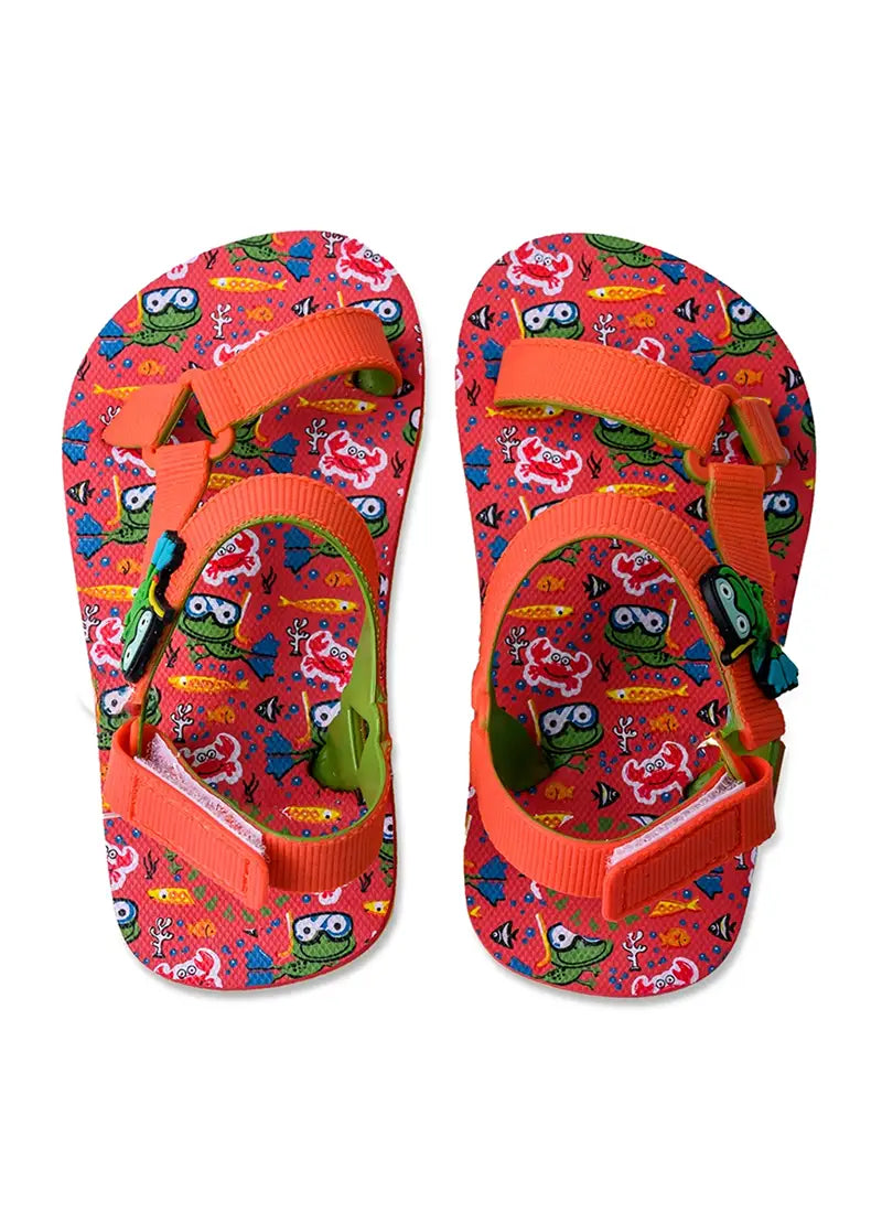 Cubs Sling Sandal Junior Boys Snorkling Frog