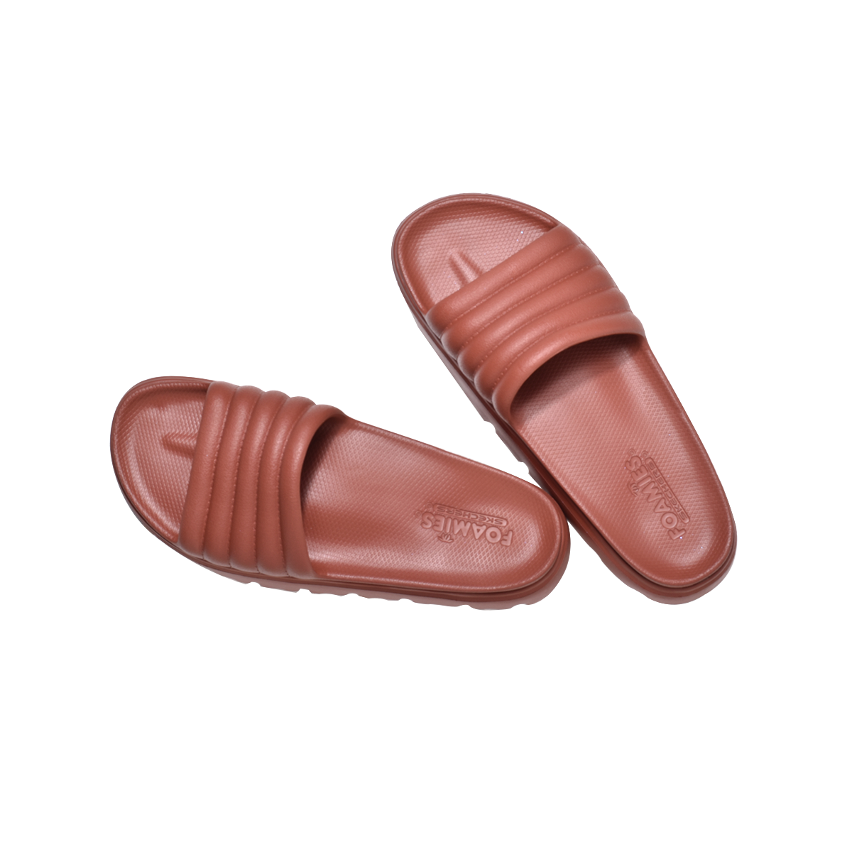 Skechers Foamies Top Level Puff Slide -111450-RUST