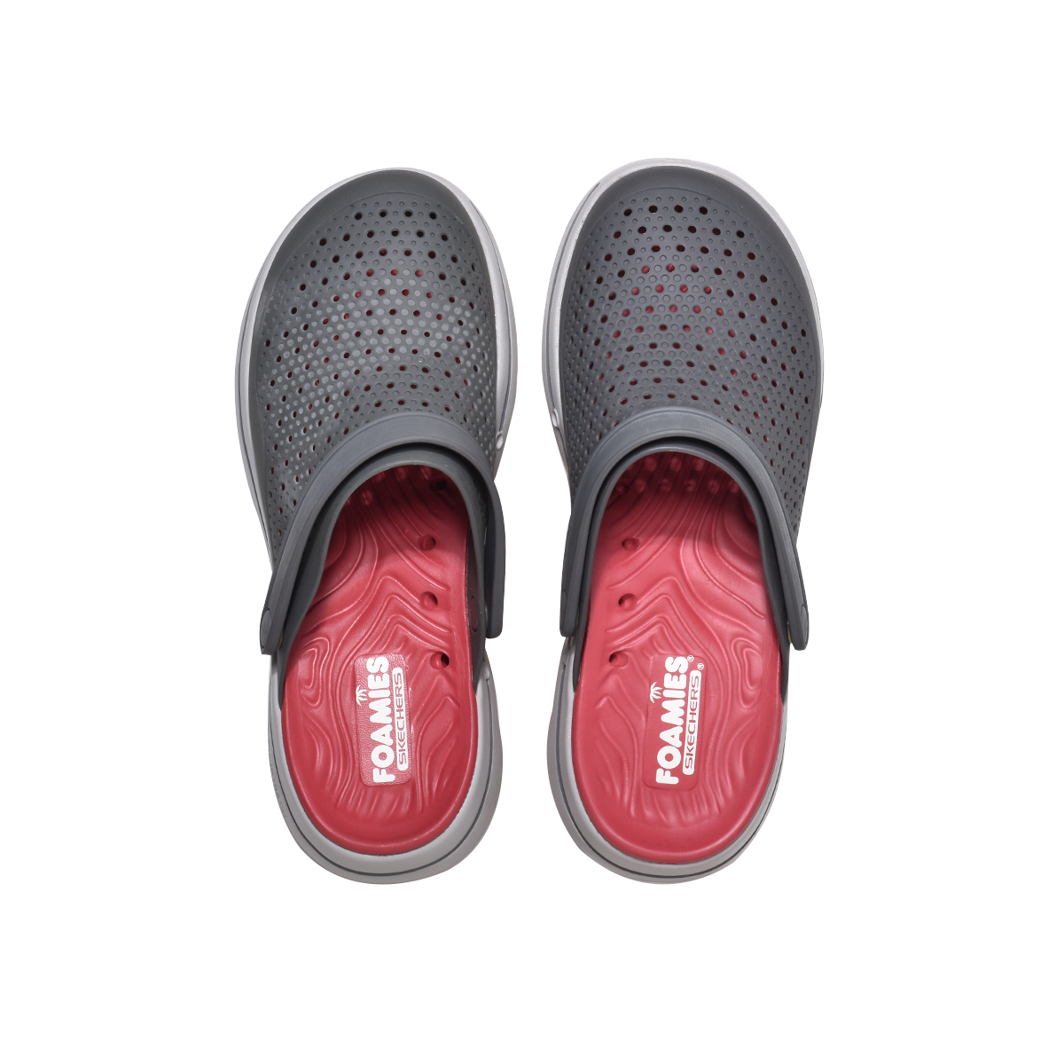 Skechers Foamies Ultra Go 243002-Navy Red Gray