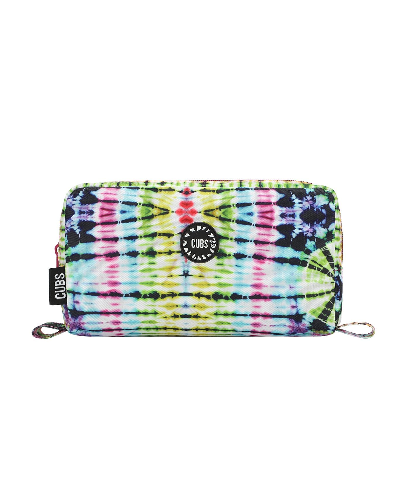 Cubs Tie Dye Swirls in Black Pencil Case