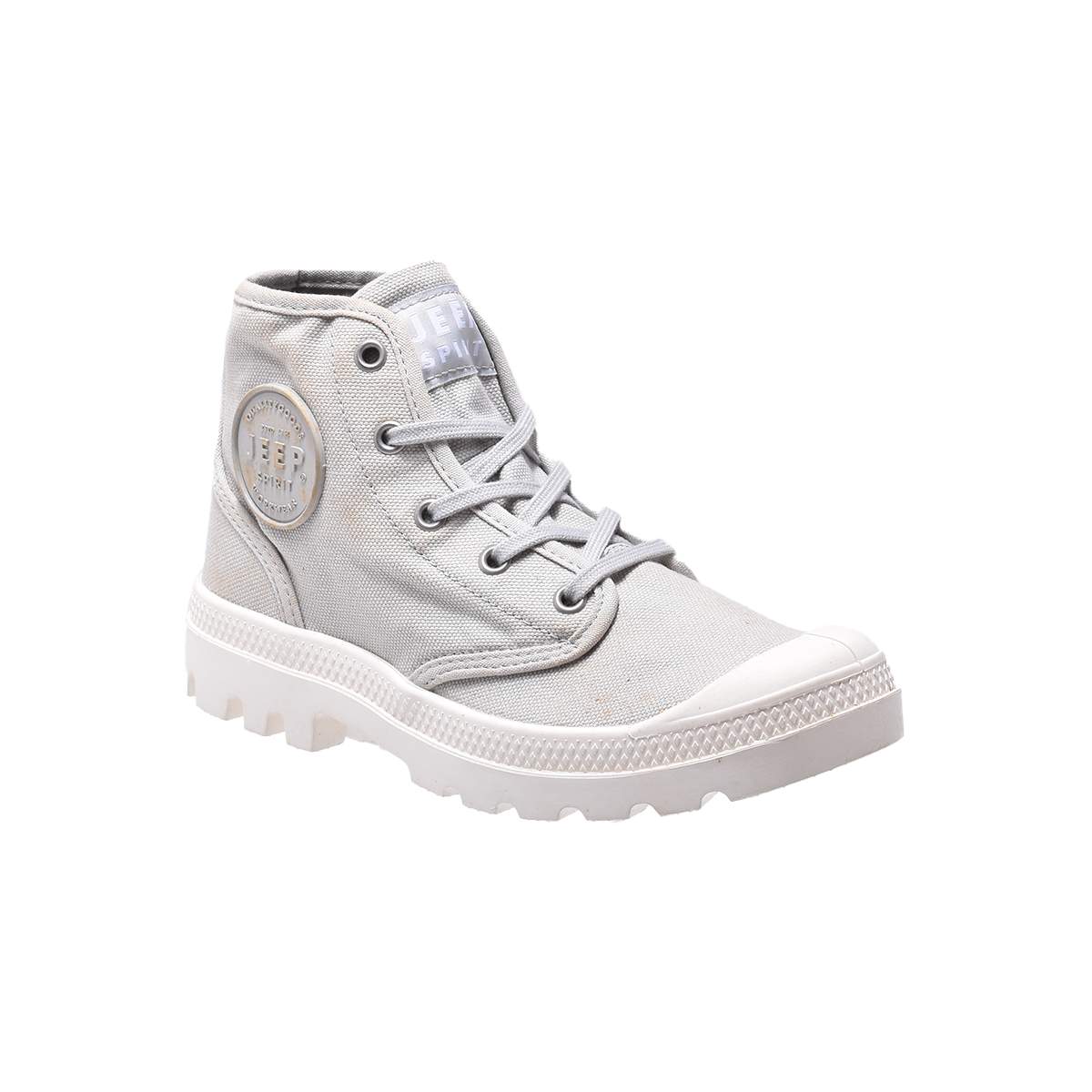 Jeep Spirit High Top Outdoor Canvas Sneaker-5938114209-Gray