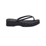 Michael Kors Lilo Wedge Flip Flop Women Black/Black