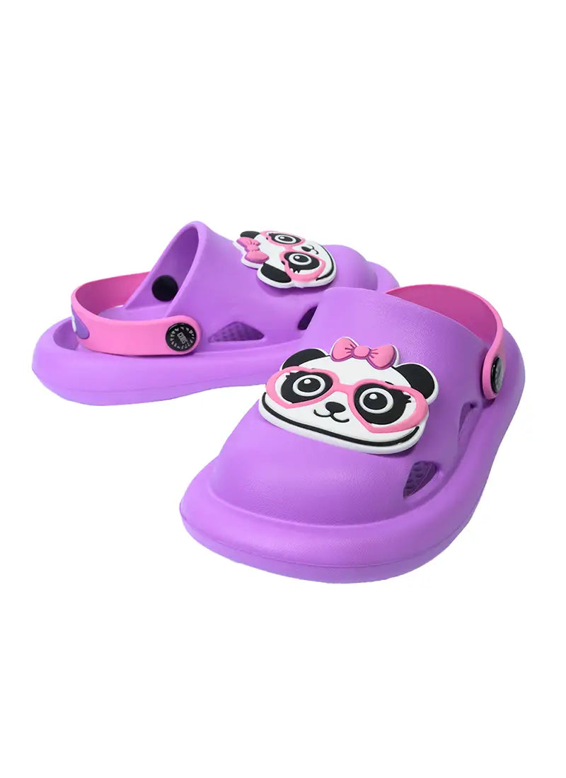 Cubs Kids Clog Panda Purple