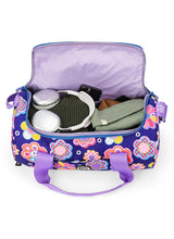 Cubs Deep Purple Roses Medium Duffel Bag