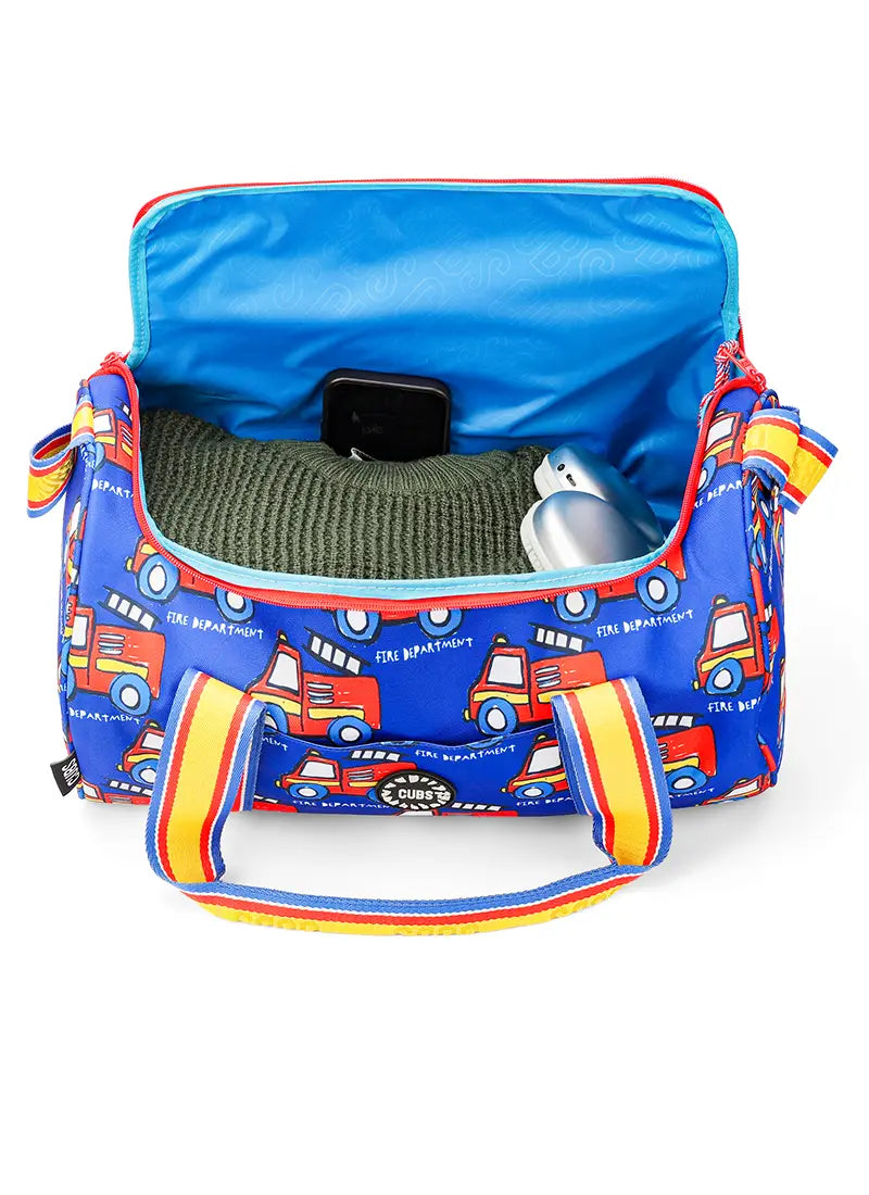 Cubs Fire Truck Medium Duffel Bag