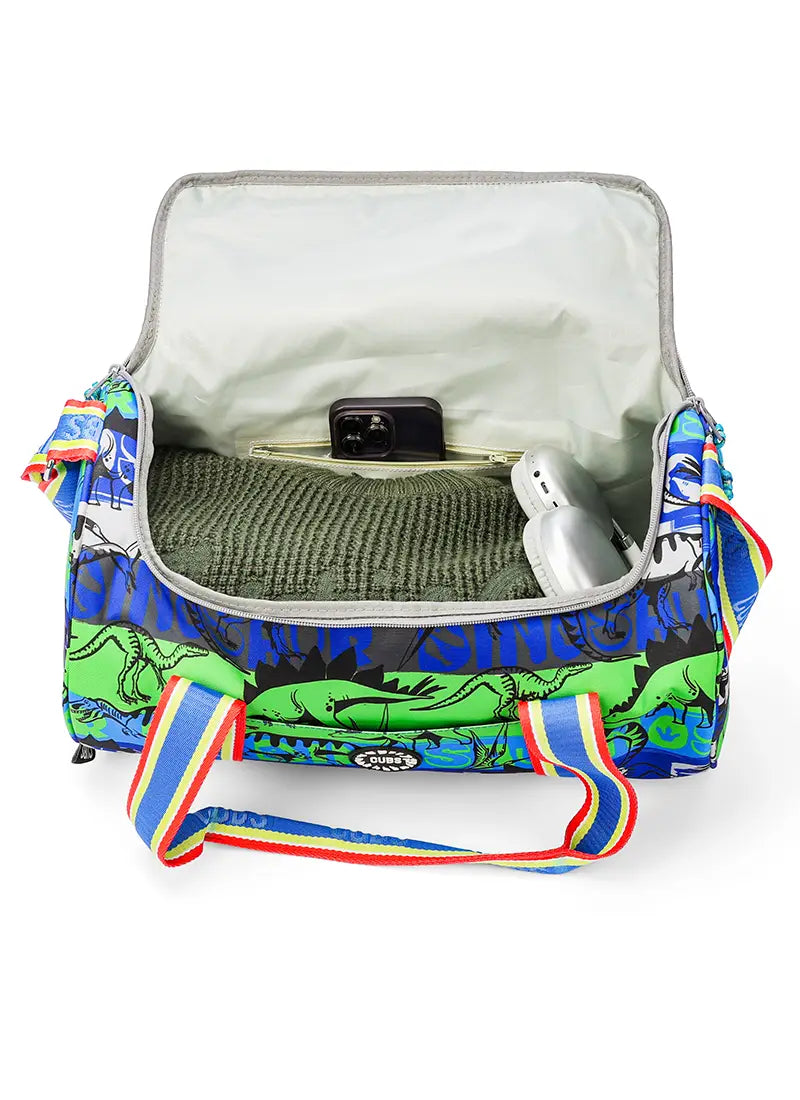 Cubs Dino Dinosaur Medium Duffel Bag