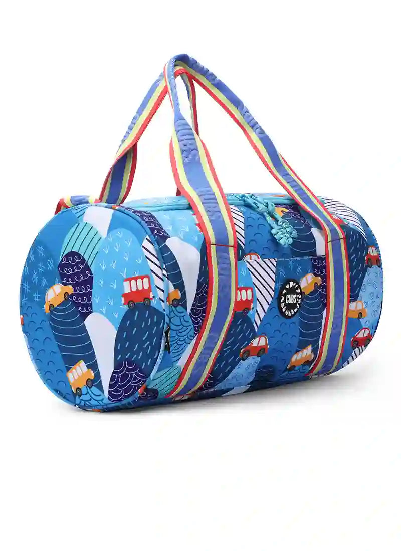 Cubs Cars Buses Medium Duffel Bag