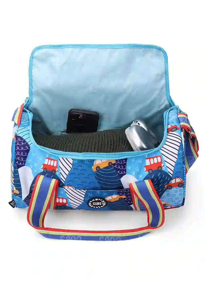 Cubs Cars Buses Medium Duffel Bag
