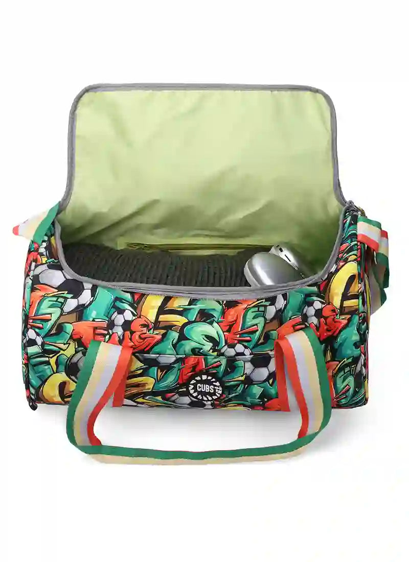 Cubs Football Graffiti Medium Duffel Bag
