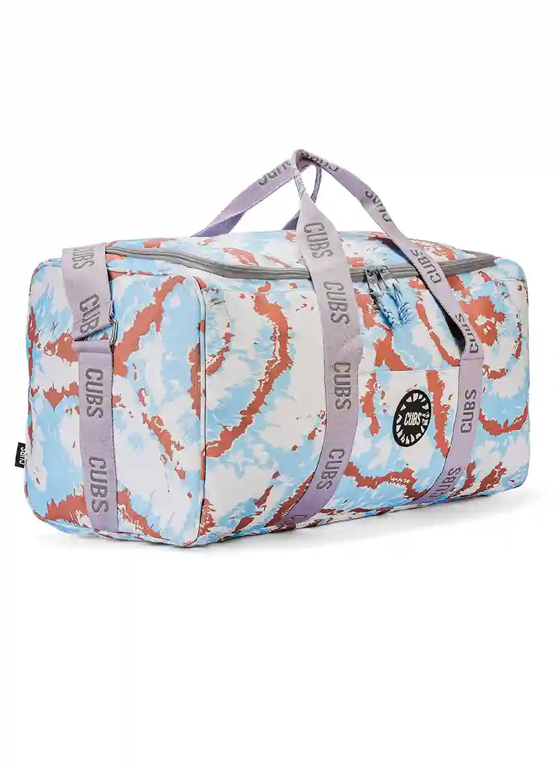 Cubs Baby Blue Tie Dye Weekender Duffel Bag