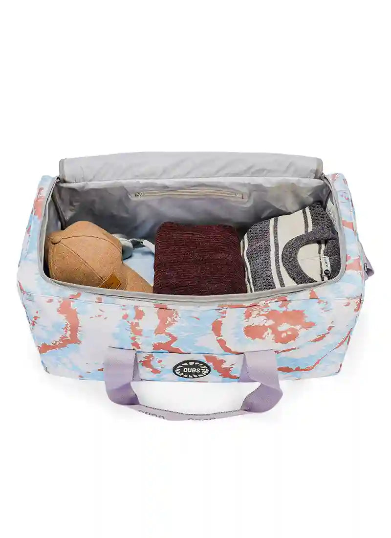 Cubs Baby Blue Tie Dye Weekender Duffel Bag