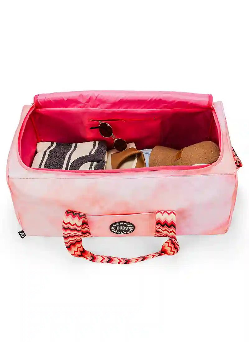 Cubs Pink Clouds Weekender Duffel Bag