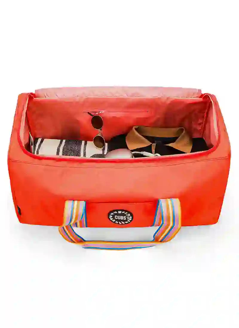 Cubs Peach Weekender Duffel Bag