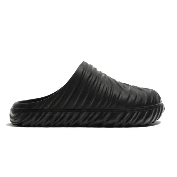 Zara Textured Chunky Clogs Black