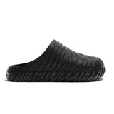 Zara Textured Chunky Clogs Black