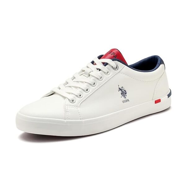 US Polo Assn Men Solid Anton 2.0 Sneakers White