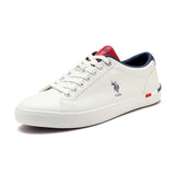 US Polo Assn Men Solid Anton 2.0 Sneakers White