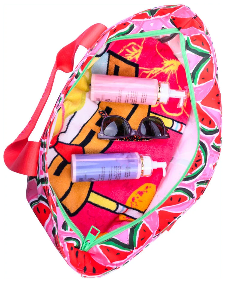 Cubs Red & Black Watermelons Tote/Cooler