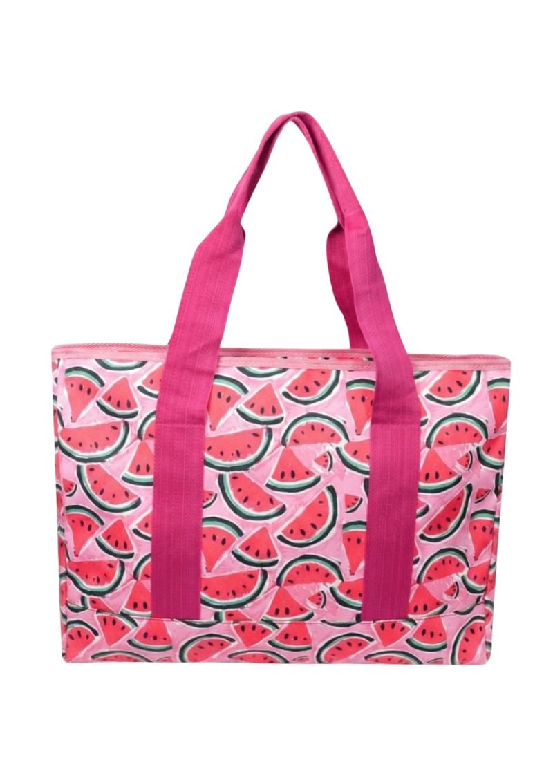 Cubs Madly in love with pink watermelons women Single Face tote bag