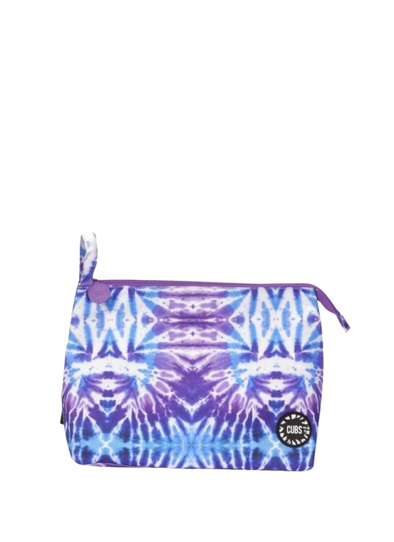 Cubs Purple tie dye 1 Large Pouch