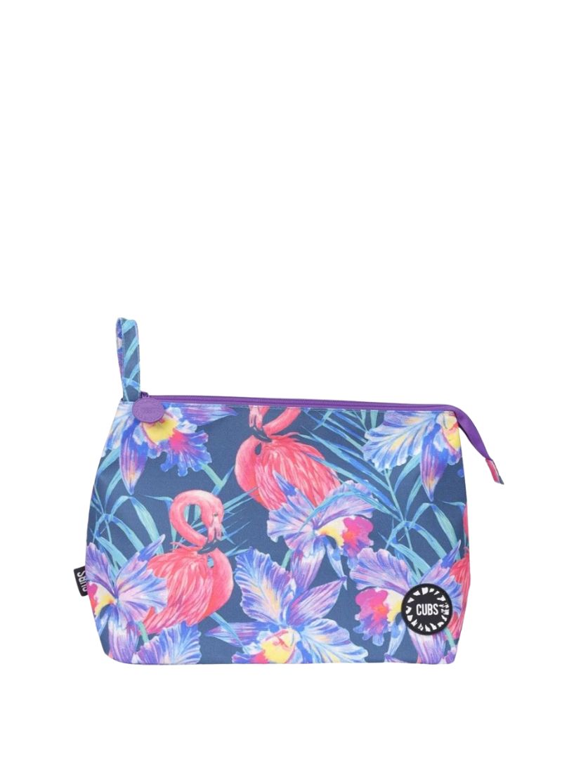 Cubs Skinny Flamingos Large Pouch