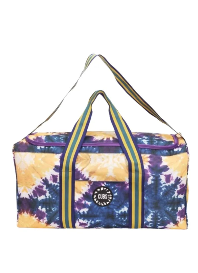 Cubs Purple/Blue Tie Dye weekender Duffle Bag