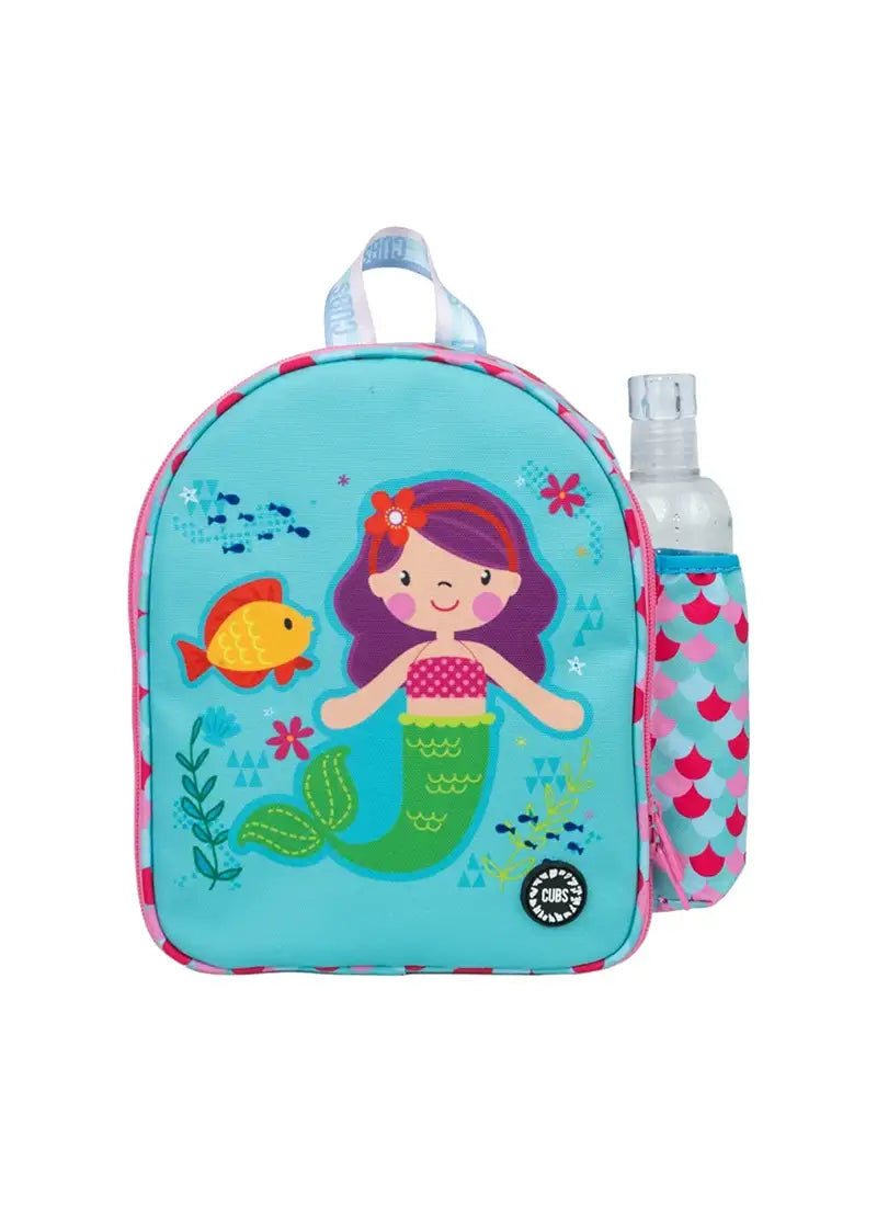 Cubs Mermaid Purple Hair Nursery Lunch Backpack