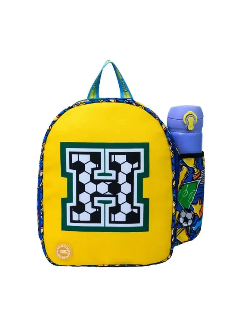 Cubs Football Fan letter H Nursery Lunch Backpack