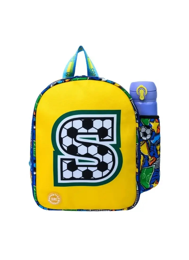 Cubs Football Fan letter S Nursery Lunch Backpack