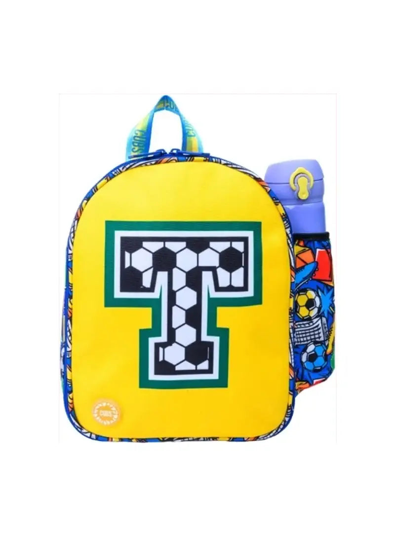 Cubs Football Fan letter T Nursery Lunch Backpack
